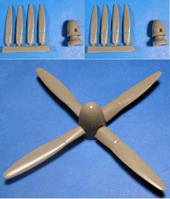 Vector VDS48-045 P-61 пропеллеры и коки 1/48