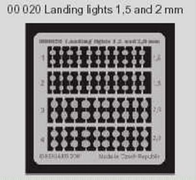 Eduard 00020 Landing lights 1,5 and 2mm