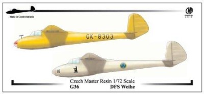 CZECHMASTER CMRG72036 1/72 DFS Weihe/VT-3 Vazka (4x decal versions)