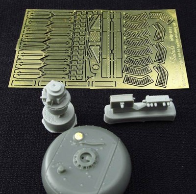 Metallic Details MDR4820 Boeing/Hughes AH-64 Apache LongBow radar (designed to be used with Hasegawa kits) 1/48