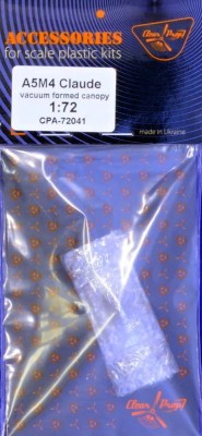 Clear Prop CPA72041 A5M4 Claude Vacu Canopy 1/72