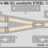 Eduard 23037 SET Spitfire Mk.IXc seatbelts STEEL (AIRF) 1/32