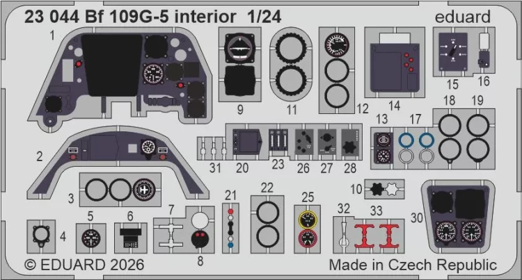 Eduard 23044 SET Bf 109G-5 interior (AIRF) 1/24