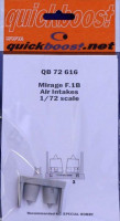 Quickboost QB72 616 Mirage F.1B air intakes (SP.HOBBY) 1/72