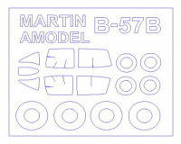 KV Models 14395 Martin B-57B/B-57C (AMODEL #1432) + маски на диски и колеса AMODEL 1/144