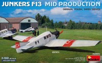 Miniart 48005 Junkers F13 Mid Prod. (German, Polish, Swiss) 1/48