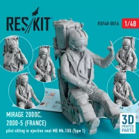 Reskit F48016 Mirage 2000C, 2000-5 (FRANCE) pilot sitting 1/48