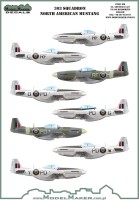 Model Maker Decals D72102A 303 Squadron North-American P-51 Mustangs 1/72