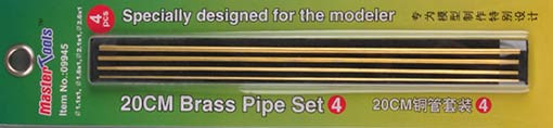 Master Tools 09945 Латунные трубки Set 4 длинна 20 см