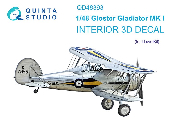 Quinta studio QD48393 Gloster Gladiator MKI (I Love Kit) 1/48