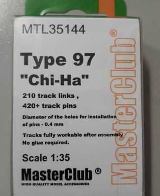 Master Club MTL-35144 Tracks, for, Type, 97, &quot;Chi-Ha&quot; 1/35