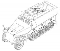CMK 2015 Sd. Kfz.251/22 Ausf. D Drilling-conv. set. HAS 1/72