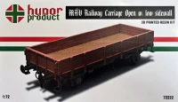 Hunor Product 72222 MAV Railway Carriage Open w/ low sidewall 1/72