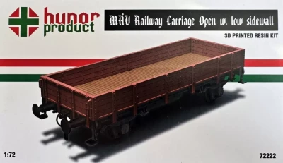 Hunor Product 72222 MAV Railway Carriage Open w/ low sidewall 1/72