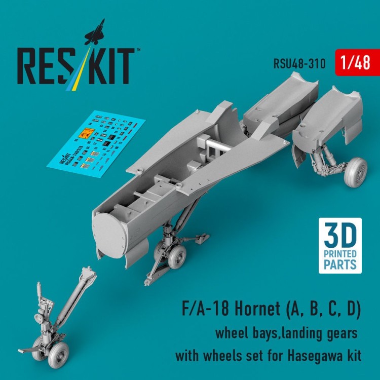 Reskit U48310 F/A-18 Hornet (A, B, C, D) detail set (HAS) 1/48