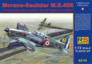 RS Model 92118 Morane Saulnier MS.406 France 1940 1/72