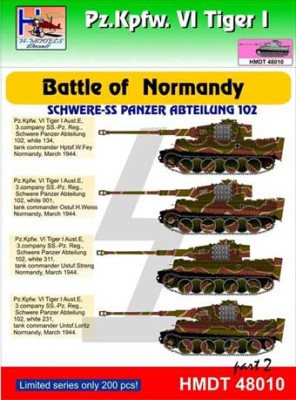 Hm Decals HMDT48010 1/48 Decals Pz.Kpfw.VI Tiger I Battle Normandy 2