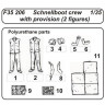CMK F35206 Schnellboat Crew -with provision 2 fig 1/35