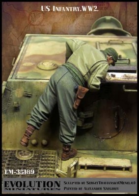 Evolution Miniatures 35189 Солдат США заглядывает в люк 1/35