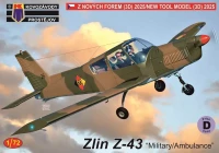 Kovozavody Prostejov 72486 Zlin Z-43 Military/Ambulance (4x camo) 1/72