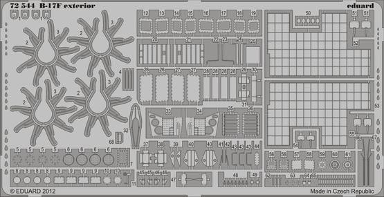 Eduard 72544 B-17F exterior