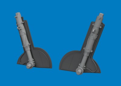 Eduard 6481173 Brassin Spitfire Mk.Vc Undercar. Legs (Edu) 1/48