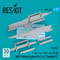 Reskit 72447 NAVY inboard pylons F-4 'Phantom II' (2 pcs.) 1/72