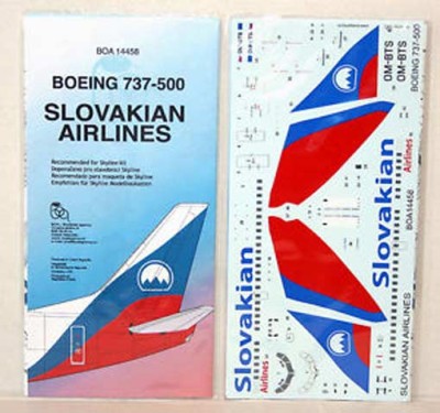 BOA Decals 14458 Boeing 737-500 Slovakian Airlines 1/144