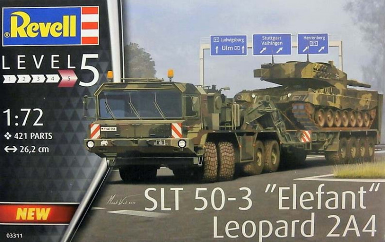 Revell 03311 SLT 50-3 ELEFANT LEOPARD 2A4 1/72