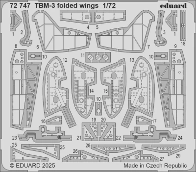 Eduard 72747 SET TBM-3 folded wings (HOBBYB) 1/72