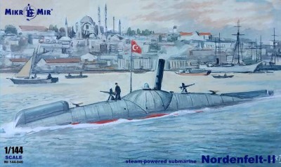 MikroMir 144-040 NORDENFELT II submarine 1/144