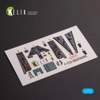 Reskit K72171 F-117A NIGHTHAWK - interior 3D decal (ACAD) 1/72