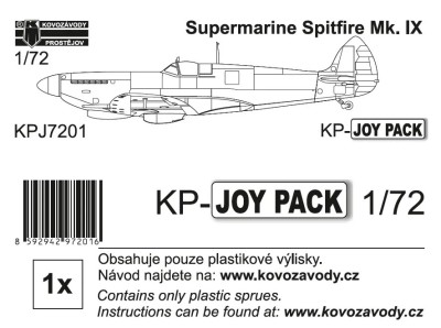 Kovozavody Prostejov J7201 Spitfire Mk.IX (no decals&amp;instr.) KP-JOYPACK 1/72