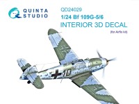 Quinta studio QD24029 Bf 109G-5/Bf 109G-6 (Airfix) 1/24