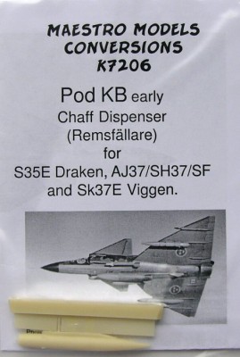 Maestro Models MMCK-7206 1/72 Pod KB early - Chaff Dispenser