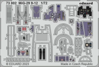 Eduard 73802 SET MiG-29 9-12 (G.W.H.) 1/72