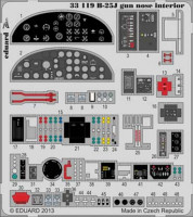 Eduard 33119 B-25J gun nose interior S.A. 1/32
