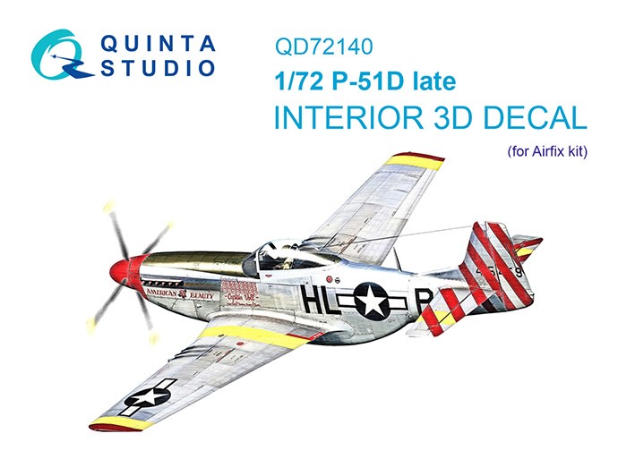 Quinta Studio QD72140 P-51D поздний (Airfix) 1/72