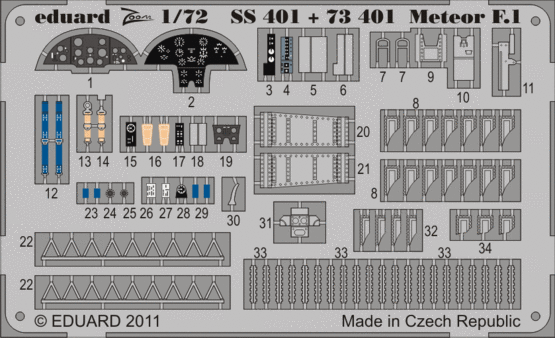 Eduard 73401 Meteor F.1 S.A.