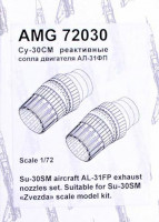 Amigo Models AMG 72030 Su-30SM exhaust nozzle of AL-31FP (ZVE) 1/72