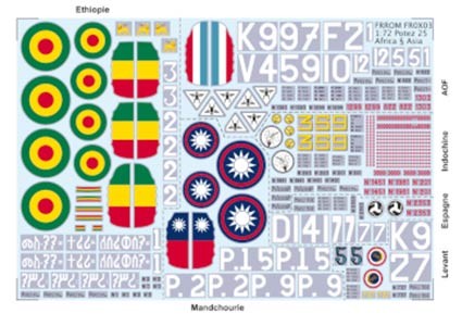 Frrom Azur FROX03 Potez 25 Africa & Asia. Ox 1/72