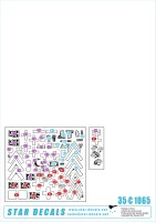 Star Decals 35-C1065 Gulf War (Operation Granby) 1991. British FV432 and M548 1/35