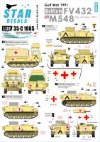 Star Decals 35-C1065 Gulf War (Operation Granby) 1991. British FV432 and M548 1/35