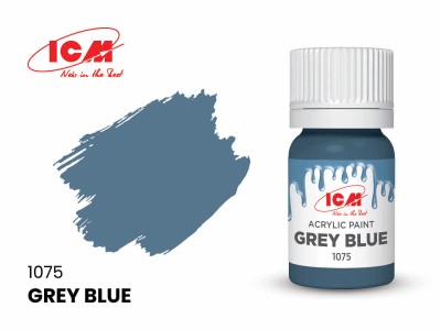 ICM C1075 Серо-синий(Grey Blue), краска акрил, 12 мл