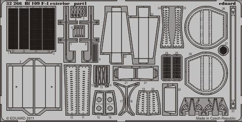 Eduard 32266 Bf 109F-4 exterior