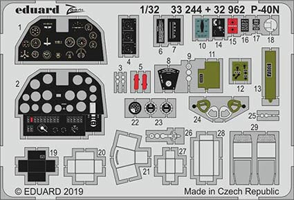 Eduard 32962 SET P-40N interior (TRUMP)