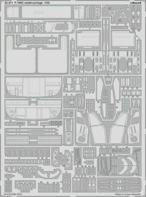 Eduard 32471 SET F-100C undercarriage (TRUMP) 1/32
