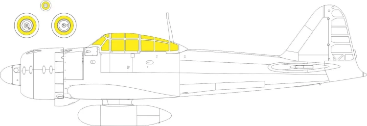 Eduard EX970 Mask A6M3 Zero Type 32 Weekend (EDU) 1/48