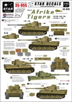 Star Decals STAR35955 Afrika Pz.Kpfw.VI Tigers #2. s.Pz-Abt. 501 white numbers 1/35