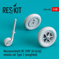 Reskit RS48-0350 Bf-109F (G Early) wheels Type 2 (weighted) 1/48